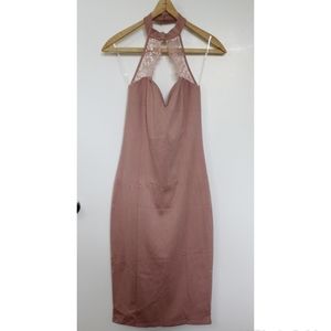 Mauve Midi Bodycon Dress